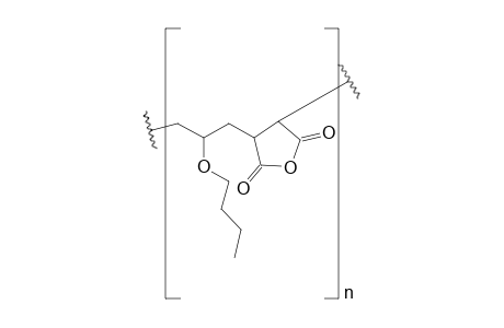 Itaconic anhydride vinyl butyl ether copolymer