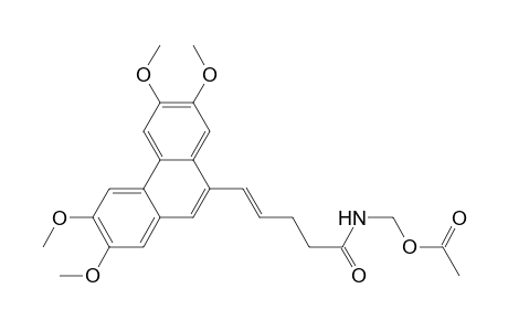 4-Pentenamide, N-[(acetyloxy)methyl]-5-(2,3,6,7-tetramethoxy-9-phenanthrenyl)-