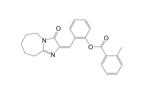 2-[(E)-(3-oxo-6,7,8,9-tetrahydro-3H-imidazo[1,2-a]azepin-2(5H)-ylidene)methyl]phenyl 2-methylbenzoate