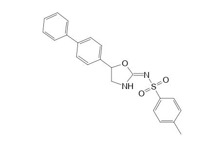 5-(4-Phenyl)phenyl-4,5-dihydro-2-(p-toluenesulfonyl)imino-1,3-dioxazole