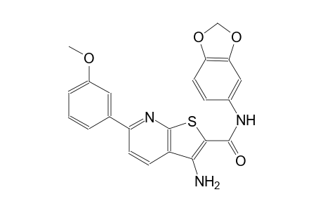 3-amino-N-(1,3-benzodioxol-5-yl)-6-(3-methoxyphenyl)thieno[2,3-b]pyridine-2-carboxamide