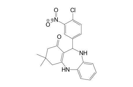 3,3-Dimethyl-2,3,4,5,10,11-hexahydro-11-[(4-chloro-3-nitro)-phenyl]-1H-dibenzo[b,e][1,4]diazepin-1-one