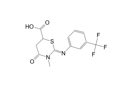 (2Z)-3-methyl-4-oxo-2-{[3-(trifluoromethyl)phenyl]imino}tetrahydro-2H-1,3-thiazine-6-carboxylic acid