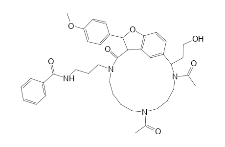 Benzamide, N-[3-[10,14-diacetyl-3a,4,6,7,8,9,10,11,12,13,14,15-dodecahydro-15-(2-hydroxyethyl)-3-(4-methoxyphenyl)-4-oxo-1,16-ethenofuro[3,4-l][1,5,10]triazacyclohexadecin-5(3H)-yl]propyl]-
