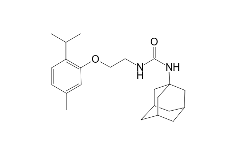 Urea, N-[2-[5-methyl-2-(1-methylethyl)phenoxy]ethyl]-N'-tricyclo[3.3.1.1(3,7)]dec-1-yl-