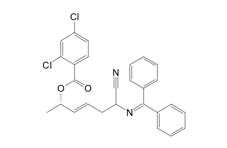 (E)-(6S)-6-(2,4-Dichlorobenzoyloxy)-2-((diphenylmethylene)amino)hept-4-enenitrile