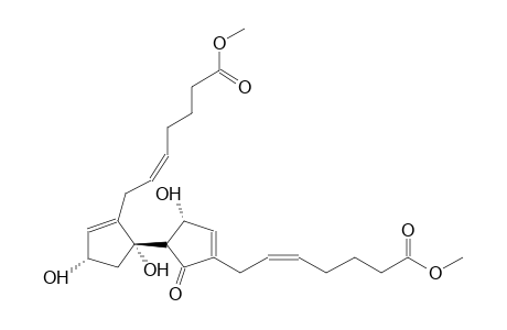 1,4-DIHYDROXY-1-{2'-OXO-3'-[6-METHOXYCARBONYL-2(Z)-HEXENYL]-5'-HYDROXY-3'-CYCLOPENTENYL}-2-[6'-METHOXYCARBONYL-2'(Z)-HEXENYL]-2-CYCOPENTENE