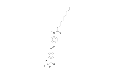 Decanamide, N-ethyl-N-[4-(4-trifluoroacetylphenylazo)phenyl]-