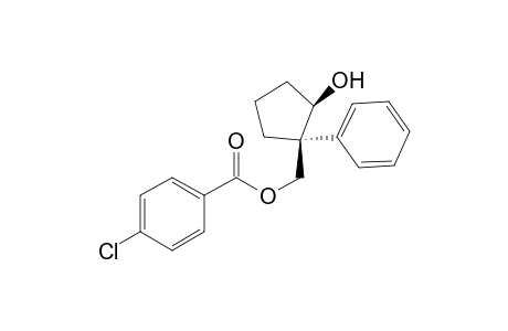 cis-1-Phenyl-2-hydroxycyclopent-1-yl)methyl 4'-chlorobenzoate