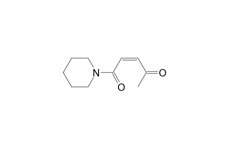 Piperidine, 1-(1,4-dioxo-2-pentenyl)-, (Z)-