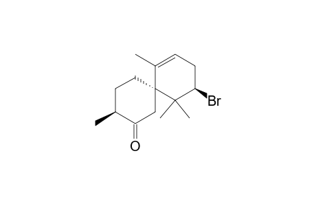 Spiro[5.5]undec-7-en-2-one, 10-bromo-3,7,11,11-tetramethyl-, [3S-[3.alpha.,6.beta.(S*)]]-