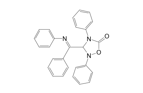 1,2,4-Oxadiazolidin-5-one, 2,4-diphenyl-3-[phenyl(phenylimino)methyl]-