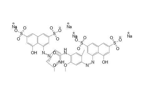 2,7-Naphthalenedisulfonic acid, 4,4'-[carbonylbis[imino(5-methoxy-2-methyl-4,1-phenylene)azo]]bis[5-hydroxy-, tetrasodium salt