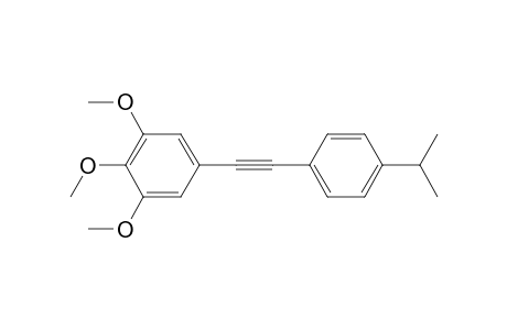 1,2,3-trimethoxy-5-(2-p-cumenylethynyl)benzene