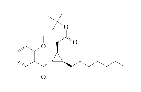 t-Butyl 2- [(1S,2R,3R)-2'-heptyl-3'-[2''-methoxybenzoyl)cyclopropyl]-acetate