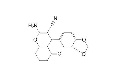 4H-1-benzopyran-3-carbonitrile, 2-amino-4-(1,3-benzodioxol-5-yl)-5,6,7,8-tetrahydro-5-oxo-