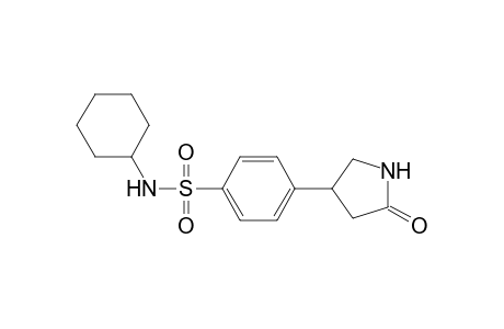 N-Cyclohexyl-4-(5-oxo-3-pyrrolidinyl)benzenesulfonamide