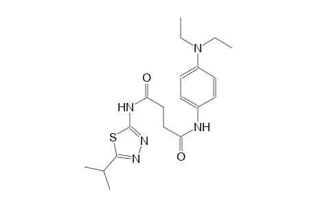 N~1~-[4-(diethylamino)phenyl]-N~4~-(5-isopropyl-1,3,4-thiadiazol-2-yl)succinamide