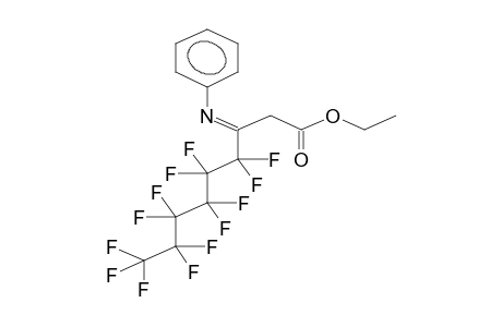 ETHYL (E)-3-PHENYLIMINO-3-PERFLUOROHEXYLPROPANOATE