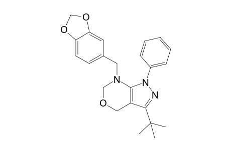 7-[(1,3-Benzodioxol-5-yl)methyl]-3-tert-butyl-1-phenyl-1,4,6,7-tetrahydropyrazolo[3,4-d][1,3]oxazine