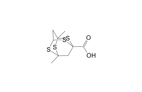 2,4,6,8-Tetrathiatricyclo[3.3.1.1(3,7)]decane-1-carboxylic acid, 3,5-dimethyl-