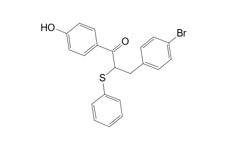3-(4-Bromophenyl)-1-(4-hydroxyphenyl)-2-(phenylsulfanyl)-1-propanone