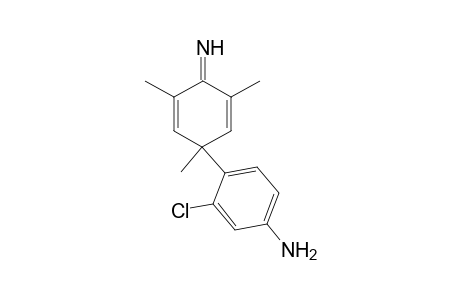 4-(4-Amino-2-chlorophenyl)-2,4,6-trimethylcyclohexa-2,5-dienimine