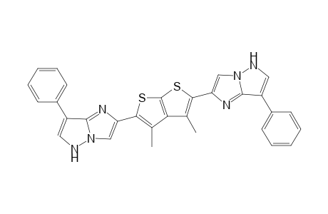 2,2'-(3,4-Dimethylthieno[2,3-b]thiophene-2,5-diyl)bis(7-phenyl-5H-imidazo[1,2-b]pyrazole)