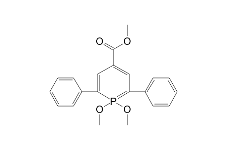 methyl 1,1-dimethoxy-2,6-di(phenyl)-1$l^{5}-phosphacyclohexa-1,3,5-triene-4-carboxylate