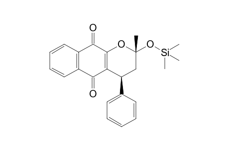 trans-2-Methyl-4-phenyl-2-(trimethylsiloxy)-3,4-dihydro-2H-naphtho[2,3-b]pyran-5,10-dione