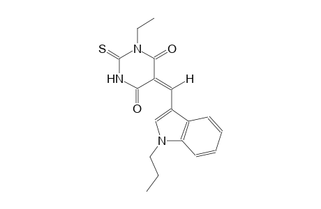 (5E)-1-ethyl-5-[(1-propyl-1H-indol-3-yl)methylene]-2-thioxodihydro-4,6(1H,5H)-pyrimidinedione