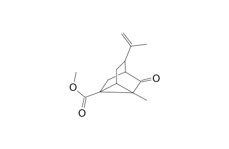 Methyl 4-isopropyl-7-methyl-6-oxotricyclo[3.2.1.0(2,7)]octane-1-carboxylate