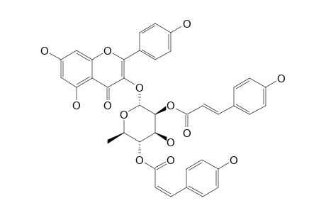 KAEMPFEROL-3-O-(2''-(E)-PARA-COUMAROYL,4''-(Z)-PARA-COUMAROYL)-ALPHA-L-RHAMNOPYRANOSIDE