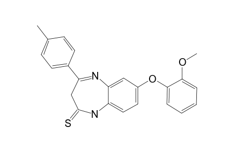 2,3-DIHYDRO-4-(PARA-METHYLPHENYL)-7-(ORTHO-METHOXYPHENOXY)-(1H)-1,5-BENZODIAZEPINE-2-THIONE