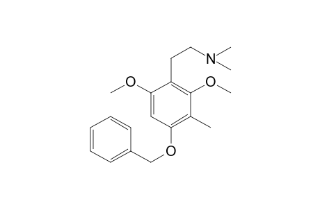 N,N-Dimethyl-4-benzyloxy-2,6-dimethoxy-3-methylphenethylamine