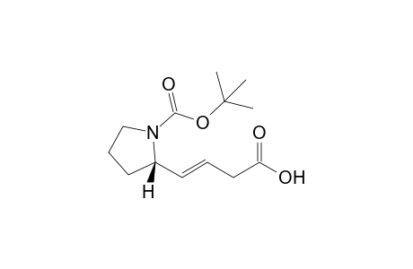 (2'S,3E)-4-[1'-(t-Butoxycarbonyl)pyrrolidin-2'-yl]but-3-enoic acid