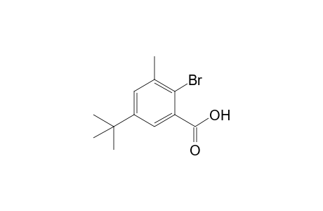 2-Bromanyl-5-tert-butyl-3-methyl-benzoic acid