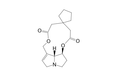 Spiro[cyclopentane-1,4'-[4H][1,6]dioxacycloundecino[2,3,4-gh]pyrrolizine]-2',6'(3'H,5'H)-dione, 8',10',12',13',13'a,13'b-hexahydro-, [13'aS-(13'aR*,13'bS*)]-