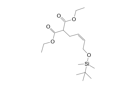 (Z)-Diethyl 2-(4-(tert-butyldimethylsilyloxy)but-2-en-1-yl)malonate