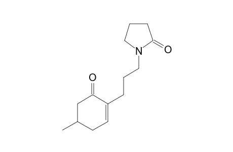 1-[3-(6-keto-4-methyl-1-cyclohexenyl)propyl]-2-pyrrolidone