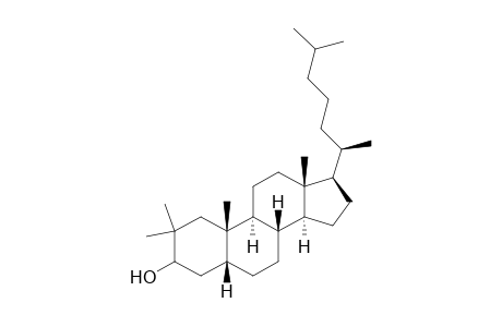 2,2-Dimethyl-5.beta.-cholestan-3-ol