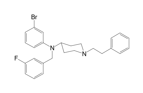 N-(3-Bromophenyl)-N-(3-fluorobenzyl)-1-(2-phenylethyl)piperidin-4-amine