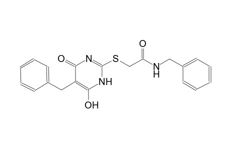 acetamide, 2-[[1,4-dihydro-6-hydroxy-4-oxo-5-(phenylmethyl)-2-pyrimidinyl]thio]-N-(phenylmethyl)-