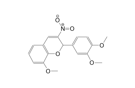 2H-1-benzopyran, 2-(3,4-dimethoxyphenyl)-8-methoxy-3-nitro-