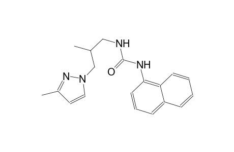 N-[2-methyl-3-(3-methyl-1H-pyrazol-1-yl)propyl]-N'-(1-naphthyl)urea