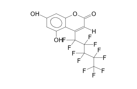 4-PERFLUOROPENTYL-5,7-DIHYDROXYCOUMARIN