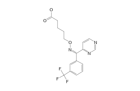 5-[[pyrimidin-4-yl-[3-(trifluoromethyl)phenyl]methylene]amino]oxyvaleric acid