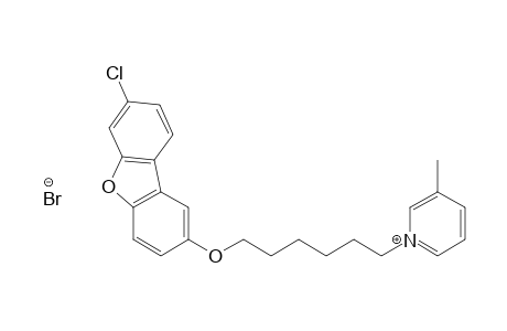 Pyridinium, 1-[6-[(7-chloro-2-dibenzofuranyl)oxy]hexyl]-3-methyl-, bromide