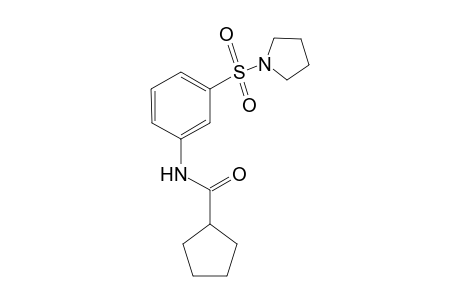 Cyclopentanecarboxamide, N-[3-(1-pyrrolidinylsulfonyl)phenyl]-