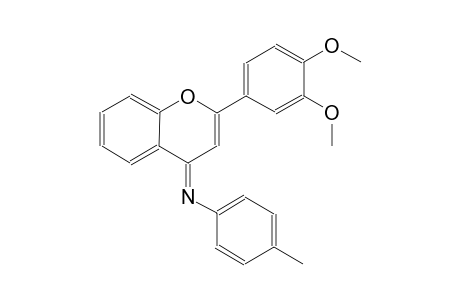N-[(4E)-2-(3,4-dimethoxyphenyl)-4H-chromen-4-ylidene]-4-methylaniline